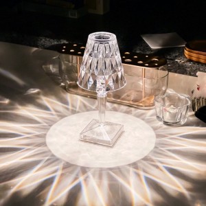 China-Lieferanten Luxus-Gold-Nachttisch-Licht LED-Kristall modern