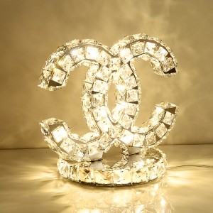 Fornitore di oro led lampada da tavolo in cristallo nuovo design