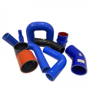 High Resistant Flexible Radiator Custom Black 4-Layers Silicone Rubber Hose