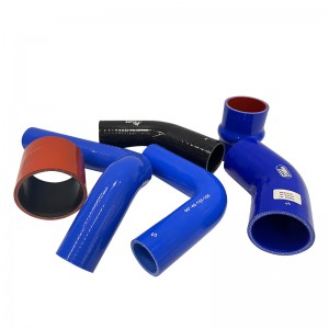 High Resistant Flexible Radiator Custom Black 4-Layers Silicone Rubber Hose