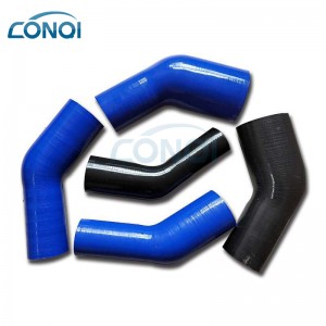 Wholesale High Temperature Radiator 45/90 Degree Elbow Reducer Silicone Hose Flexible Braided Air Hose