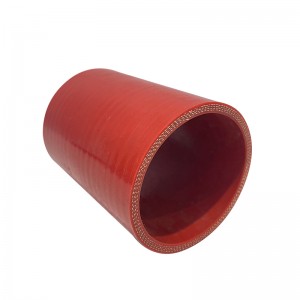 Tubo in silicone dritto per alte temperature di colore rosso