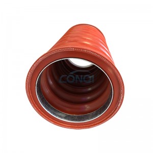Vendita calda Tubo flessibile in silicone per gobba in filo di acciaio flessibile ad alta temperatura. Silicone per gobba per camion pesanti