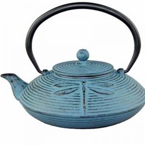 Goss Iron Teapot mat Edelstol Filter fir Schwaarzen Téi als Kaddo