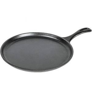 I-intshi ye-10.5 ye-intshi ye-Pre-Seasoned Cast Iron Round Griddle Pancake Pan