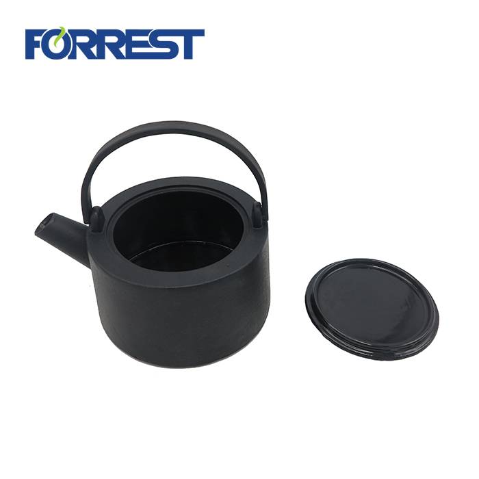 Kotliček za čaj iz črnega litega železa 1100 ml japonski čajnik iz litega železa