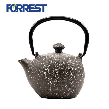 غلاية شاي من الحديد الزهر المينا الصينية 0.3 لتر إبريق شاي صغير من الحديد الزهر