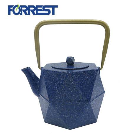 0.9L wholesale  enamel antique chinese cast iron teapotteapot with heater