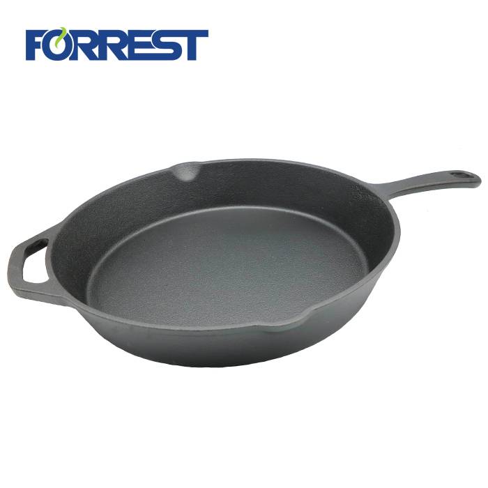 Wholesale Heavy Duty Fry Pan Baking Griddle Cookware Cast Iron Skillet