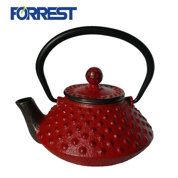 Theko ea fektheri Cash iron enamel teapot kettle