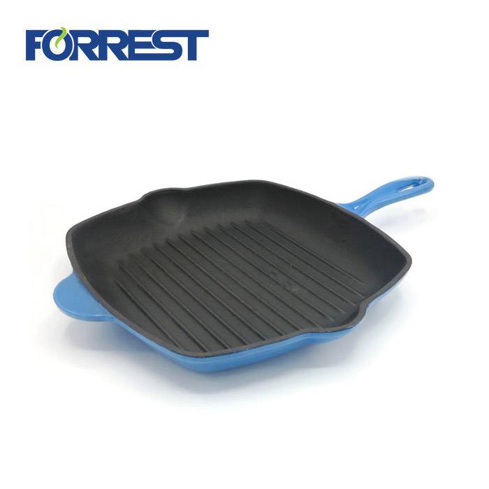 Square Email Goss Iron Griddle Grill Pan