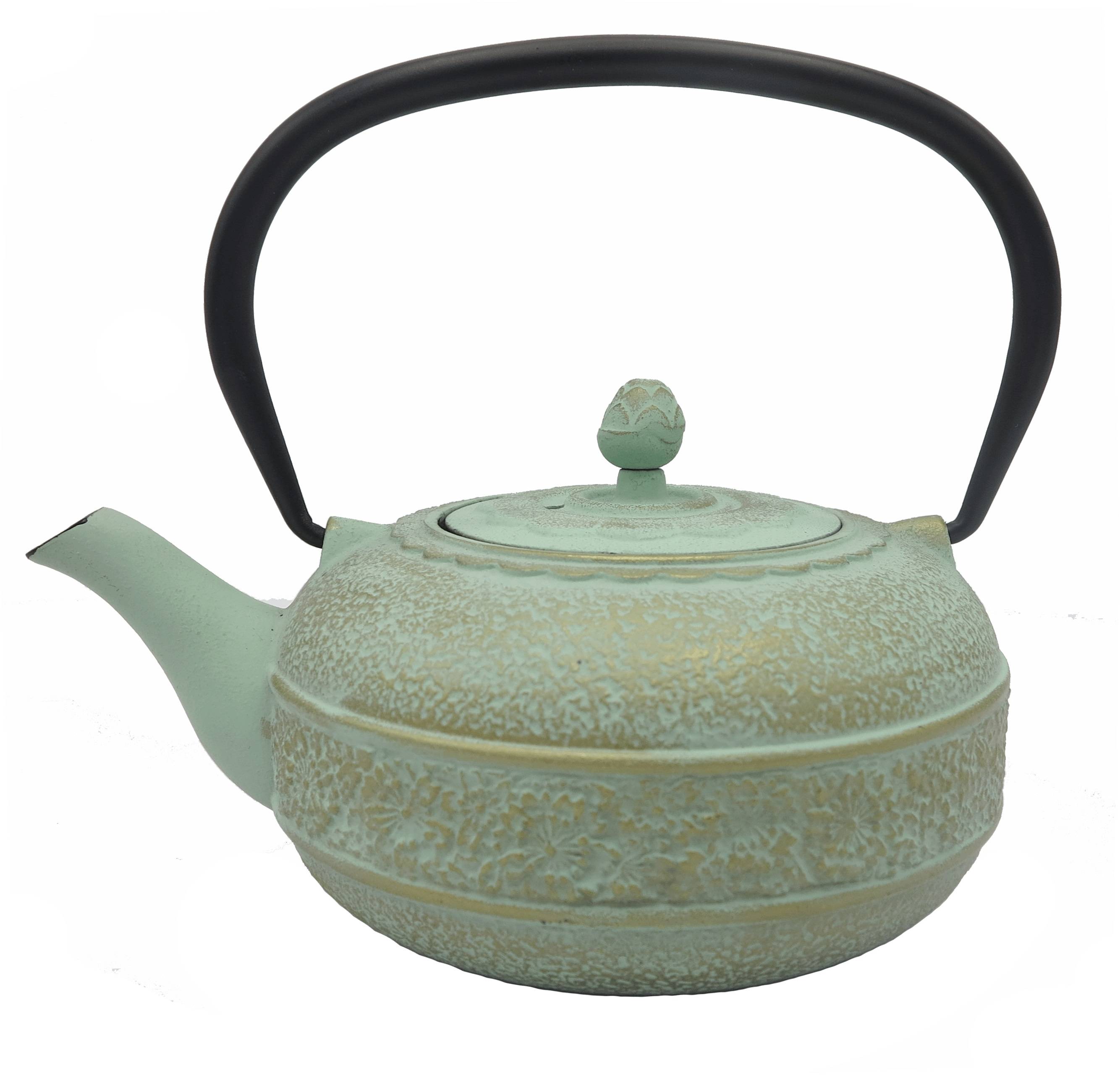 Emaye antik dəmir çaydan yaşıl çuqun çaydan