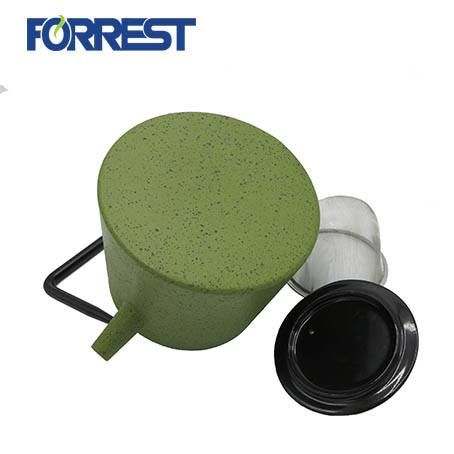 Green Mettle Tea Kettle Stovetop Safe Cast Iron Teapot yokhala ndi Infuser yachitsulo chosapanga dzimbiri