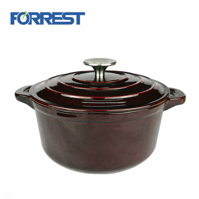 Cast iron kichine enamel casserole cookware e amohelehang LFGB