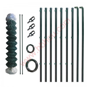 Chain Link Fence Set, May Round Post At Buong ...