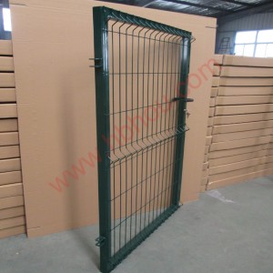 Премиум 3Д ограда за баштенске капије зелени квадратни оквир за стубове обложен прахом