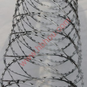 Razor Wire Metal Steel Concertina Fencing ea terata e kentsoeng ka masenke