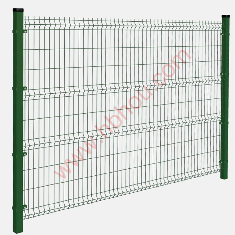3Д панели за ограду Закривљена ограда за башту од жичане мреже са В преклопима