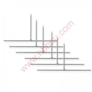 2022 wholesale price Half Round Plant Support - Metal Stakes T Shaped Tombstone Stakes 6.5 x 3 Inches – Houtuo