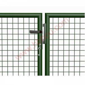 Metal Double Garden Gate Dekorative Fence Gates Rust-proof
