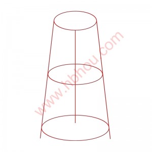 Round Tomato Cage Cone-Shaped Plant Supports