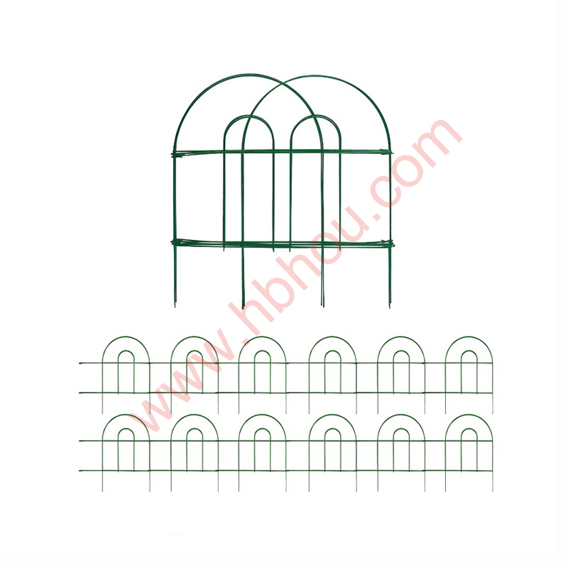 Panelet e gardhit të kopshtit kufitar Me skaf dekorativ metalik Gardhe me palosje Imazhi i veçuar