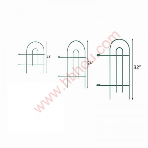 Aala Garden Fence Panels Irin ohun ọṣọ Edging Foldable adaṣe