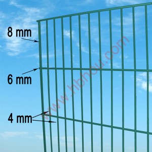 I-Euro Fence Panel 864 Welded Wire Mesh Fencing Powder Coated Medium Duty