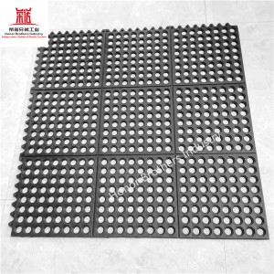 Custom Indoor/Outdoor Rubber Sheet Anti-Slip Rubber Flooring Interlocking Rubber Floor Mat
