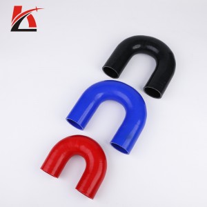 Customization 30 45 90 180 degrees Elbow Silicone turbo Radiator Pipe Braided Reinforced Flexible Straight Black Silicone Hose