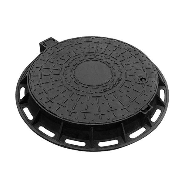 Round Ductile Hlau Manhole Npog EN124 A15 B125 C250 D400 E600 F900 Featured duab