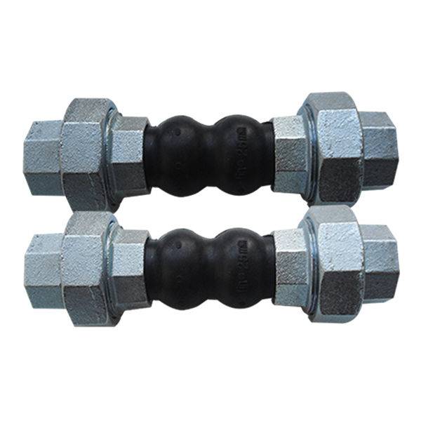 Threaded Hom Ob Chav Sphere Rubber Expansion Joint nrog union Featured duab