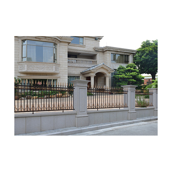 Midcentury rustic low moq barrier manufacture steel square tube tall wrought iron fence wrought iron edging fence