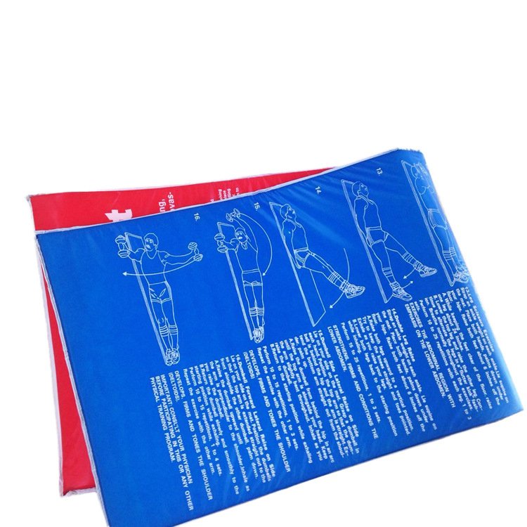 Red and blue sports yoga mat