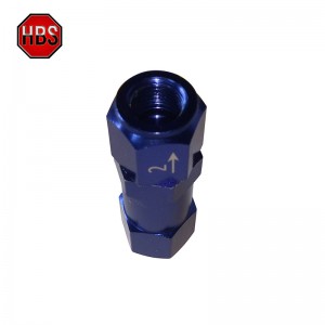 Válvula de pressão de freio residual de alumínio 2 psi com pintura azul 17-2928-7
