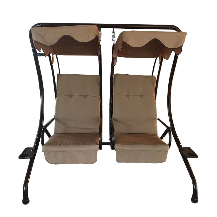 Asiento de columpio de silla colgante de jardín independiente para 2 personas