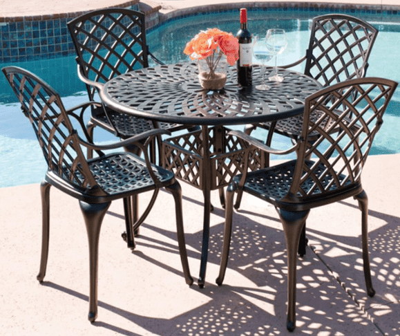 Manufacturer for Patio Garden Planter - Balcony Metal Garden Table Set Outdoor Garden Furniture Cast Antique Aluminum Outdoor Patio Table and Chair – Top Asian