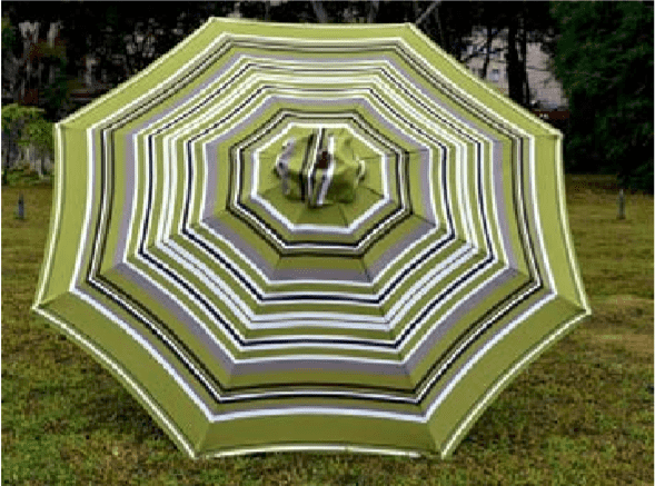Kukwezeleza 2.7M Round Wooden Patio Umbrella Parasol