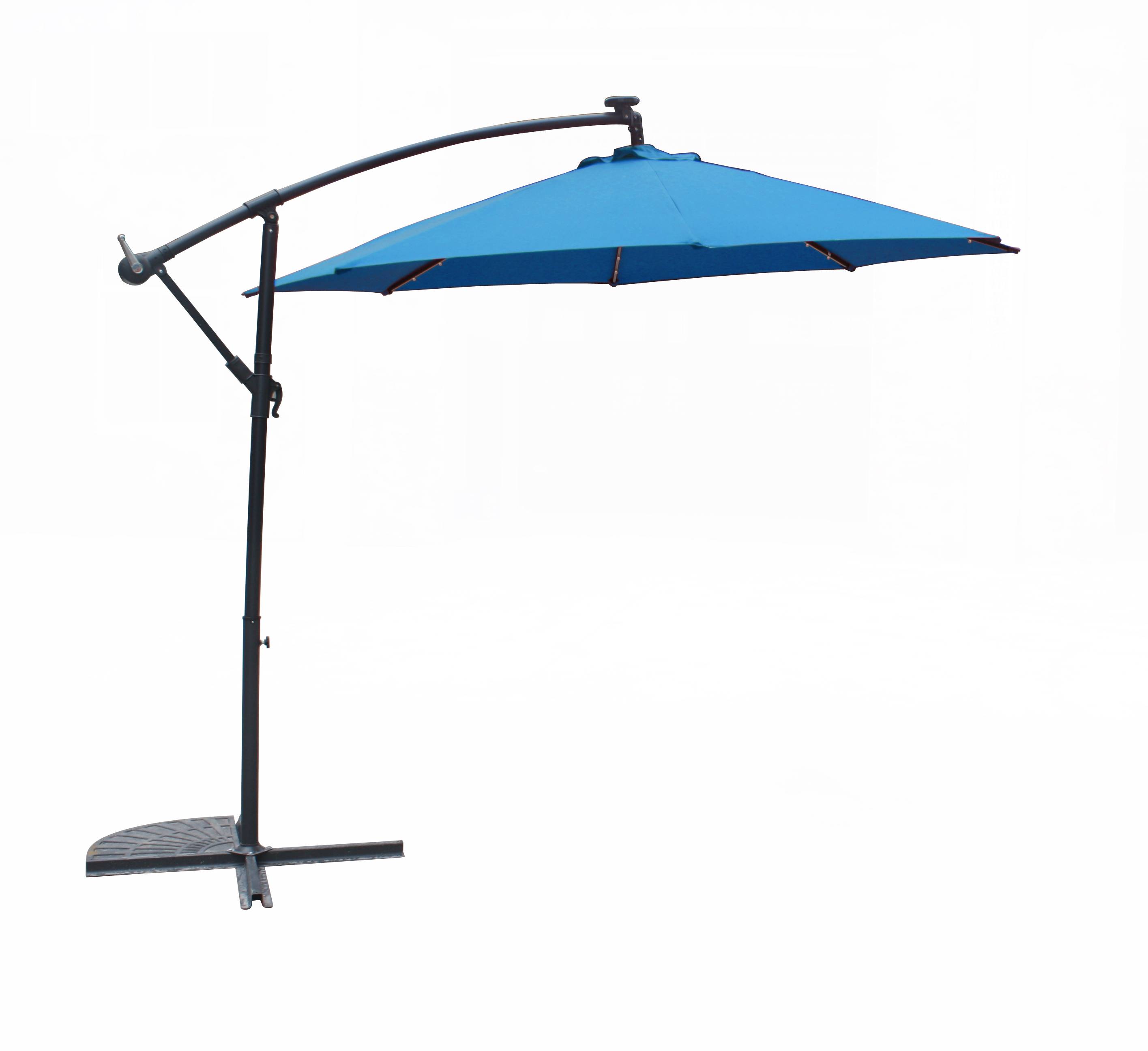 Outdoor Garden Solar Sun Umbrella Patio Umbrella Parasol