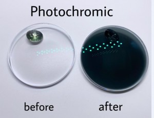 1.56 Ống kính quang học HMC Photochromic Dark Grey