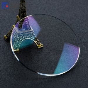 Lensa Optik Resep Lapisan Putar Coklat Abu-abu Foto Indeks Tinggi 1,67