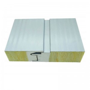 Factory For Insulated Roof Panel Alumneum Foil - Pu edge sealing Rockwool/Glasswool sandwich panel Wall sandwich panel – BoYuan