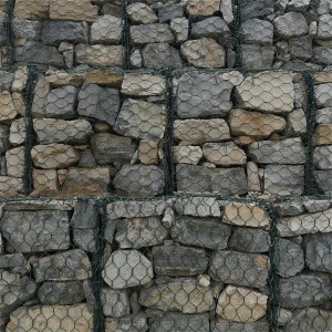 protipoplavna pregrada podporni kamniti zid iz gabionske žične mreže