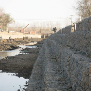 Cesta de gaviones galvanizada de 2X1X1m Orilla del río