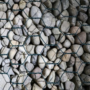 Pared de gaviones recubierta de PVC para piedras