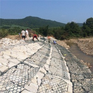 China PVC Coated Gabion Raining Wall Gabion Wire Mesh Basket