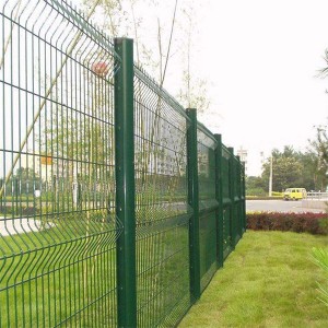 Zelena PVC pocinčana ograda od zavarene žičane mreže