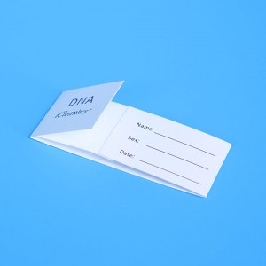 PriceList for Nasal Swab Collection Kit - Biological sample collection card DNA collection saliva collection blood testing disposable sample collection card – Huachenyang