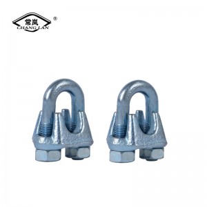 DIN 1142 Galvanized Malleable Wire Rope Clips  U Clamp 2 3 4 5 5 8mm Bending Square Bolt Nut Washer Square Bolt Wire Rope Clip