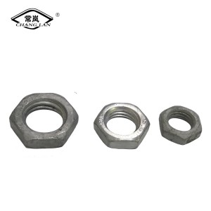 Steel Zinc Plated DIN936 Hex thin nut Carbon Steel DIN936 Hex Thin Nut with Internal Thread